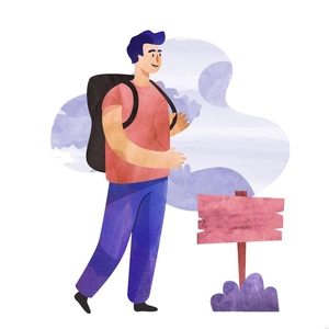 Watercolor Character Illustration