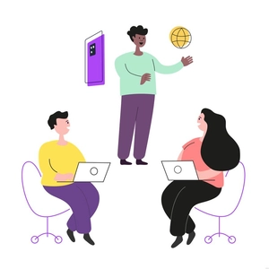 Business Talk Illustration