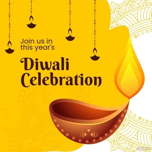 Free Diwali Celebration Instagram Post Template to Edit Online