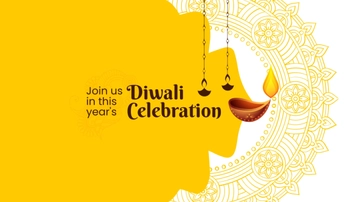 Free Diwali Celebration Youtube Banner Template to Edit Online