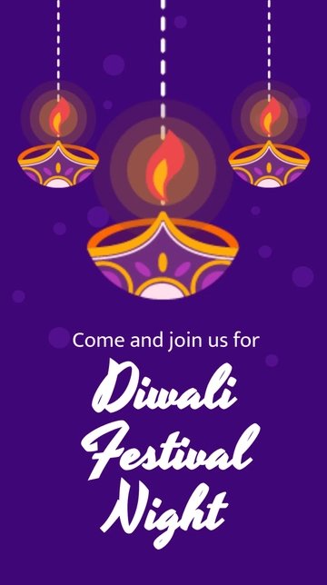 Free Diwali Festival Event Whatsapp Post Template to Edit Online