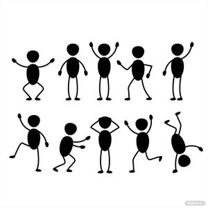 Stick People Vector