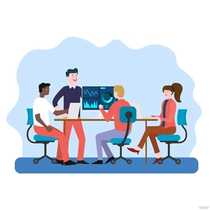 People Working Vector