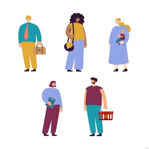 Flat People Vector