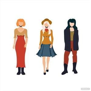 Vintage People Vector