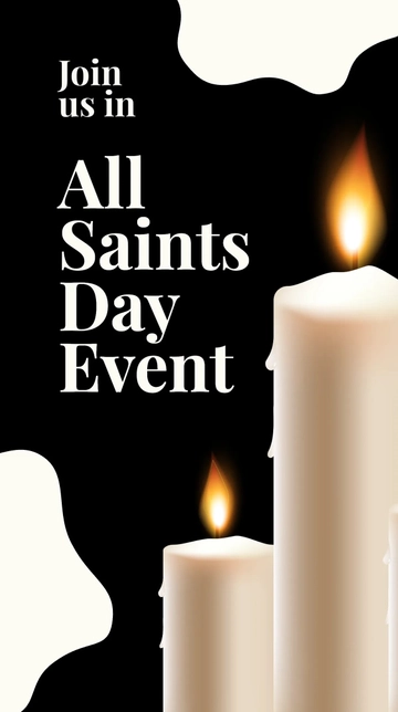 Free All Saints Day Event Whatsapp Post Template to Edit Online
