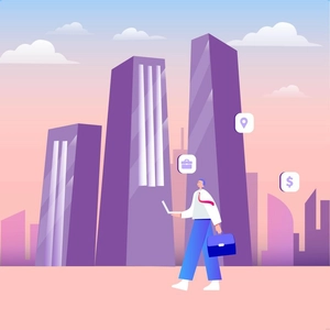 Business Building Illustration