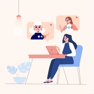 Business Group Video Illustration