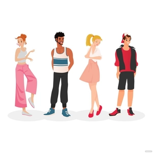 Young People Vector