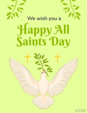 Happy All Saints Day Flyer Template
