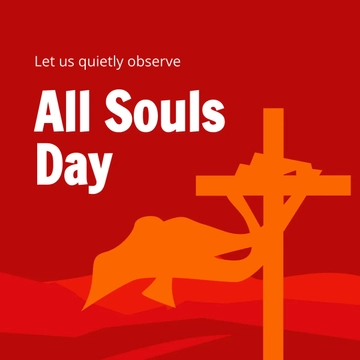 Free All Souls Day Linkedin Post Template to Edit Online