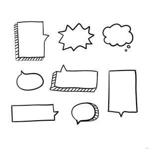 Speech Bubble Doodle Vector