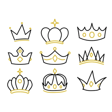 Free Crown Doodle Clipart Template to Edit Online