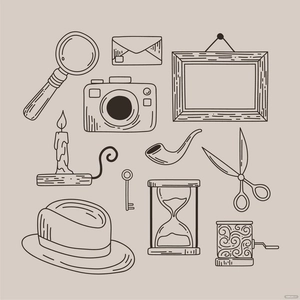 Vintage Doodle Vector