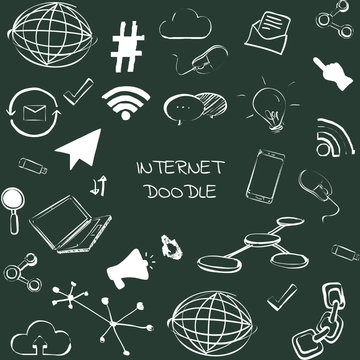 Free Internet Doodle Clipart Template to Edit Online