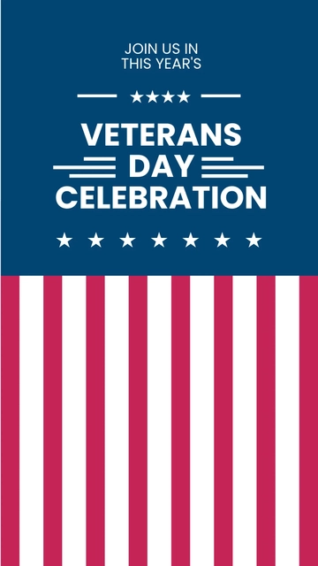 Free Veterans Day Celebration Whatsapp Post Template to Edit Online