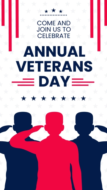 Free Veterans Day Event Whatsapp Post Template to Edit Online
