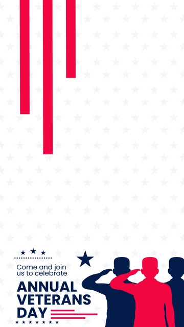 Free Veterans Day Event Snapchat Geofilter Template to Edit Online