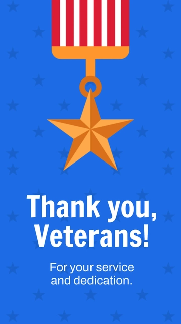 Free Thank You Veterans Whatsapp Post Template to Edit Online
