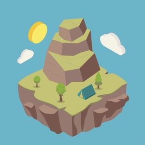 Isometric Landscape Illustration