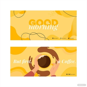 Good Morning Banner Vector