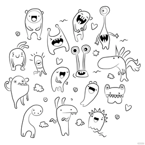 Doodle Character Vector