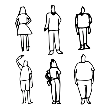 Free Doodle People Clipart Template to Edit Online