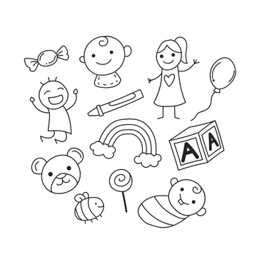 Free Kids Doodle Clipart Template to Edit Online