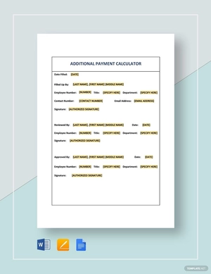 Loan Calculator with Extra Payments Template