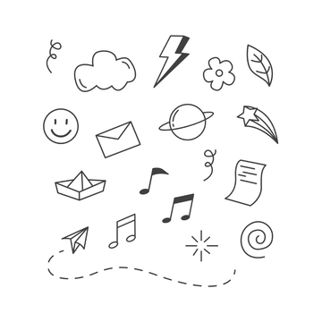 Free Simple Doodle Clipart Template to Edit Online