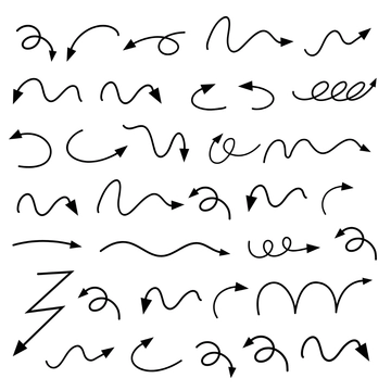 Free Arrow Doodle Clipart Template to Edit Online