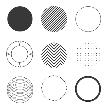 Free Geometric Circle Clipart Template to Edit Online