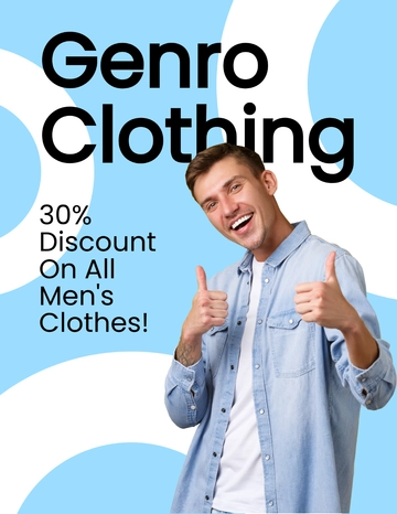 Free Clothing Discount Flyer Template to Edit Online