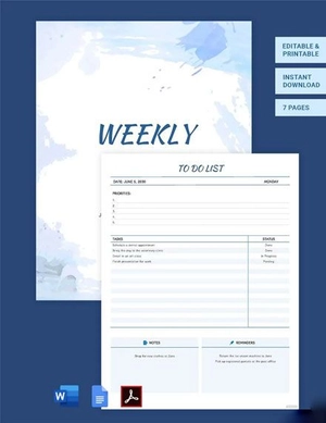 Printable To Do List Template