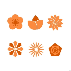 Geometric Flower Vector