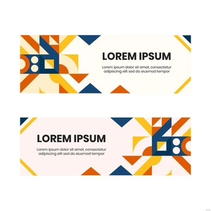 Geometric Banner Vector