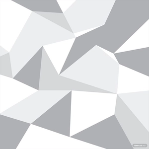 White Geometric Vector