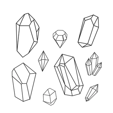 Free Geometric Crystal Clipart Template to Edit Online
