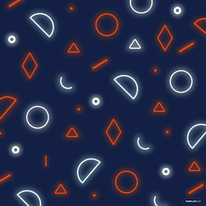 Geometric Neon Vector