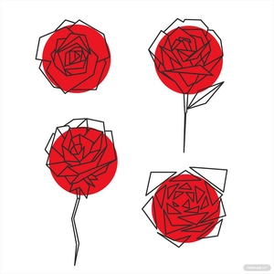 Geometric Rose Vector