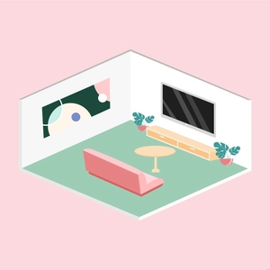 TV Isometric Illustration
