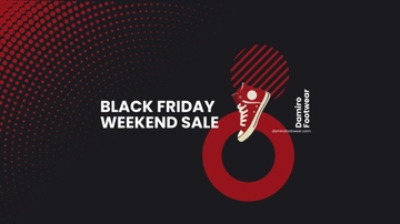 Free Black Friday Weekend Sale Youtube Banner Template to Edit Online