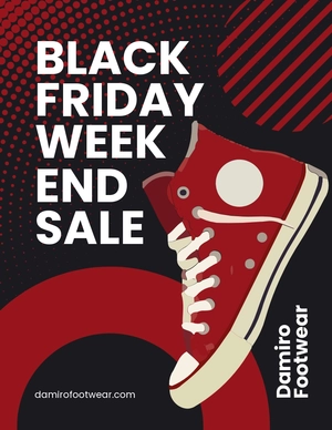 Black Friday Weekend Sale Flyer Template