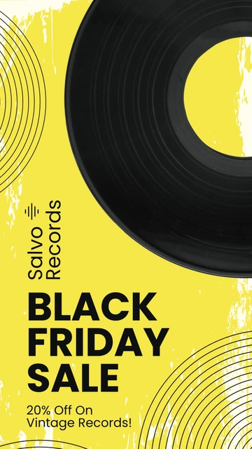 Free Vintage Black Friday Whatsapp Post Template to Edit Online