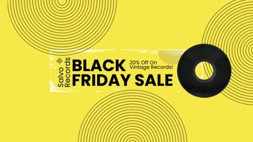 Free Vintage Black Friday YouTube Banner Template to Edit Online