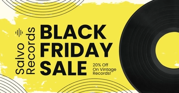 Free Vintage Black Friday Facebook Post Template to Edit Online