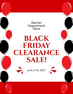 Black Friday Clearance Sale Flyer Template