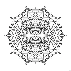 Geometric Mandala Vector