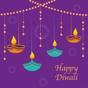 Hanging Diya Vector