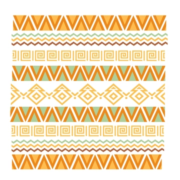Free Tribal Geometric Clipart Template to Edit Online
